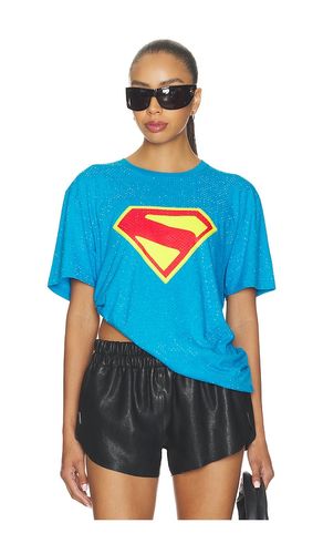 Supergirl Logo Printed Rhinestone T-shirt en . Taille S. Also en - David Koma - Modalova