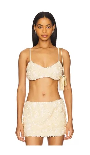 Ari Gathered Sequin Top in . Size XL - GUIZIO - Modalova