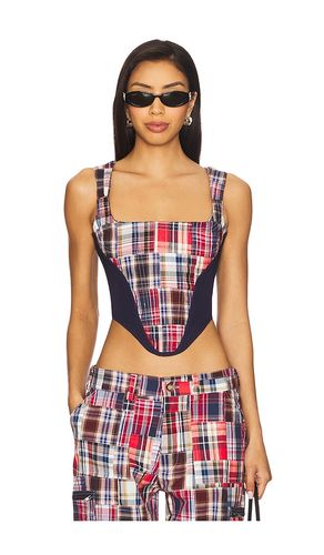 Mina Patchwork Corset en . Taille L. Also en M, S, XL, XS - GUIZIO - Modalova