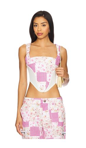 Mina Patchwork Corset en . Taille L. Also en M, S, XS - GUIZIO - Modalova