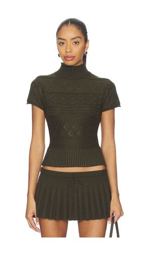 Cable Knit Turtleneck Top en . Taille S. Also en - GUIZIO - Modalova