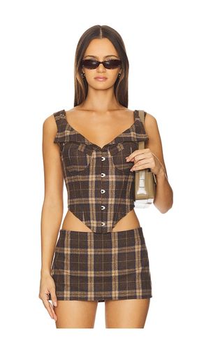 Chamonix Tartan Corset in . Size S. Also in - GUIZIO - Modalova