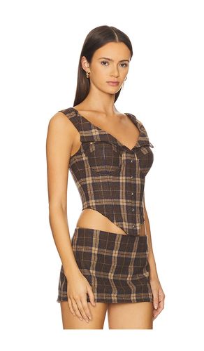 Chamonix Tartan Corset in . Size S. Also in - GUIZIO - Modalova