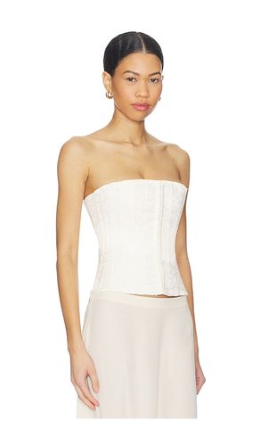 Lace Embellished Satin Corset en . Taille L. Also en M, S, XS - GUIZIO - Modalova