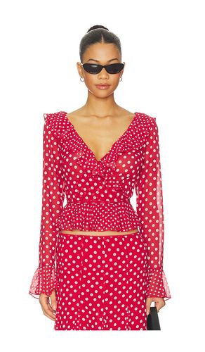 Mallorca Ruffle Wrap Top en . Taille L. Also en M, S, XL, XS, XXS - GUIZIO - Modalova