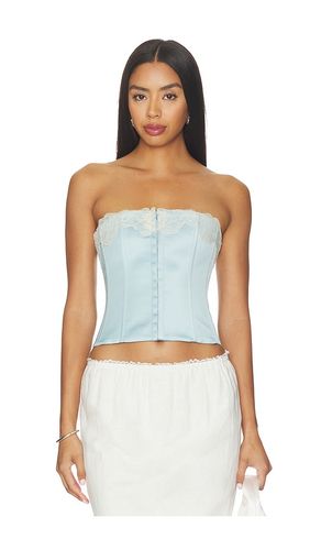 Lace Trim Satin Corset en . Taille L. Also en - GUIZIO - Modalova