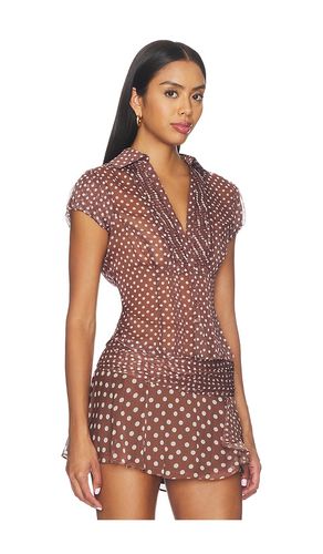 Dolce Pleated Button Up Top en . Taille M. Also en S, XL, XS, XXS - GUIZIO - Modalova