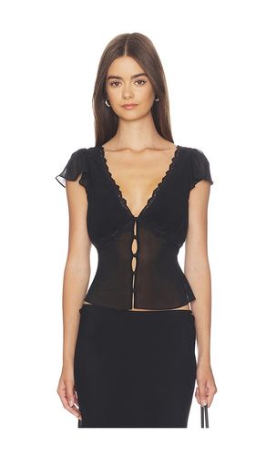 Ara Lace Trim V-Neck Top en . Taille L. Also en S, XL, XXS - GUIZIO - Modalova