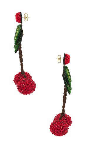 BOUCLES D'OREILLES PENDANTES CHERRY en - Deepa Gurnani - Modalova