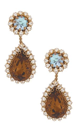 BOUCLES D'OREILLES PENDANTES REKHI en - Deepa Gurnani - Modalova