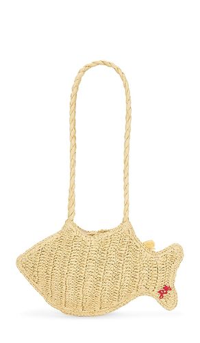 Raffia Fish Bag With Bag Charm in - Damson Madder - Modalova