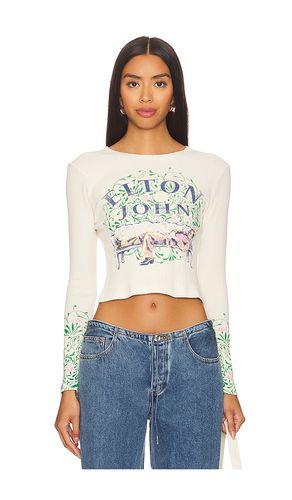 T-SHIRT MANCHES LONGUES ELTON JOHN FLORAL POINTELLE in . Size M, S, XL, XS - DAYDREAMER - Modalova