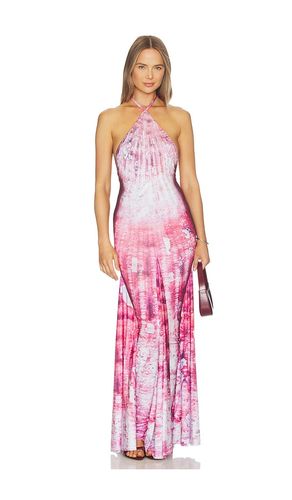 ROBE SHELL HALTER NECK LONG en . Taille S. Also en XS - Di Petsa - Modalova