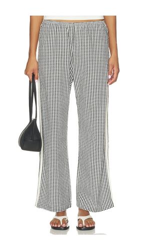 The Cotton Gingham Stripe Crop Pant in . Size L. Also in M, S, XS - DONNI. - Modalova