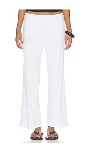 PANTALON CÔTELÉ À BORD FESTONNÉ en . Taille M. Also en S, XS - DONNI. - Modalova