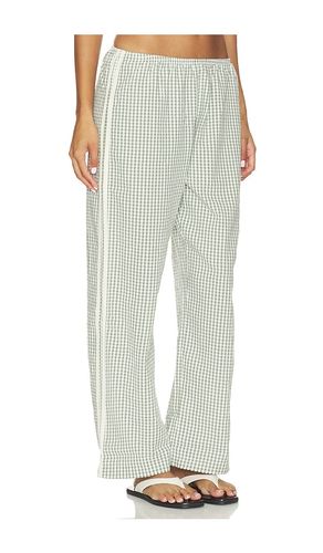 PANTALON CROPPED THE COTTON GINGHAM STRIPE CROP PANT en . Taille XS. Also en - DONNI. - Modalova