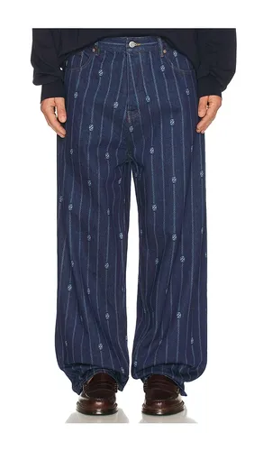 Le Jean Baggy Monogramme en . Taille M. Also en XXL/2X - Drôle De Monsieur - Modalova