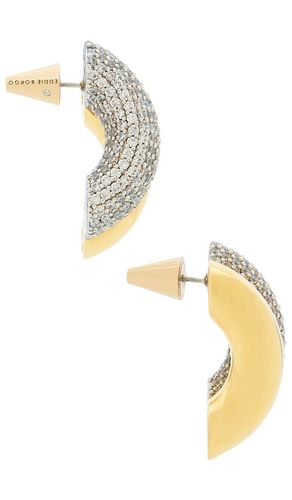 PavÃ© Two Tone Torsade Stud Earrings in , - Eddie Borgo - Modalova