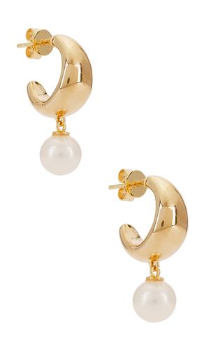 BOUCLES D'OREILLES PEARL DROP JUMBO DOME in - EF COLLECTION - Modalova