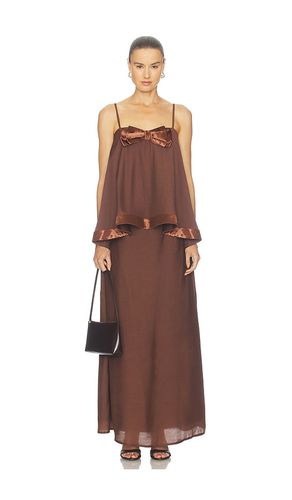 Rosera Satin Bow Maxi Dress en . Taille L. Also en M, S, XL, XS - ELLIATT - Modalova