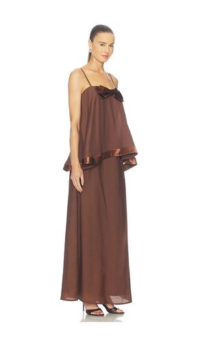 Rosera Satin Bow Maxi Dress en . Taille L. Also en M, S - ELLIATT - Modalova
