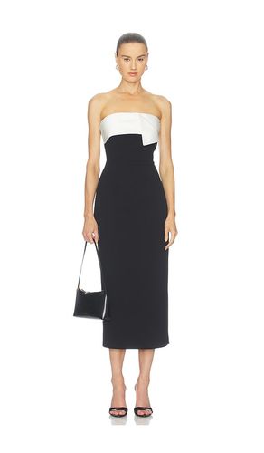 Elysia Satin Contrast Midi Dress en . Taille S. Also en XS, M, L, XL - ELLIATT - Modalova