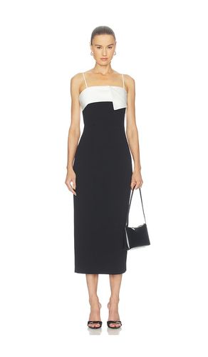 Elysia Satin Contrast Midi Dress en . Taille S. Also en XS, M, L, XL - ELLIATT - Modalova