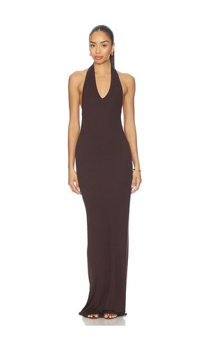 ROBE FLUIDE MAXI DOS NU EN SOIE CÔTELÉE en . Taille M. Also en S - Enza Costa - Modalova