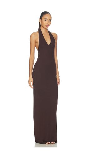 ROBE FLUIDE MAXI DOS NU EN SOIE CÔTELÉE en . Taille M. Also en S - Enza Costa - Modalova
