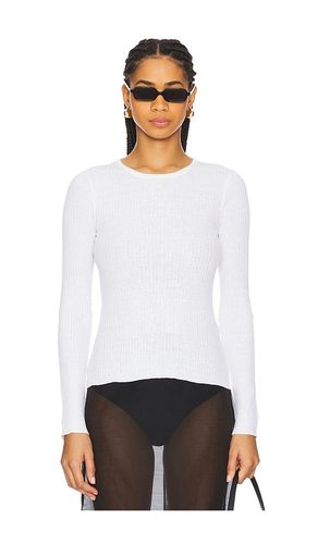 Rib Long Sleeve Sweater Tee en . Taille L. Also en S, XS - Enza Costa - Modalova