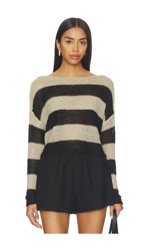 PULL BATEAU STRIPE LINEN BATEAU SWEATER en ,. Taille M. Also en XL - Enza Costa - Modalova