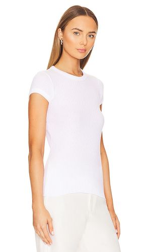 Pointelle Cap Sleeve Crew in . Size M. Also in S, XL, XS - Enza Costa - Modalova