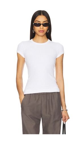 Cap Sleeve Crew Tee in . Size L. Also in M, S, XS - Enza Costa - Modalova