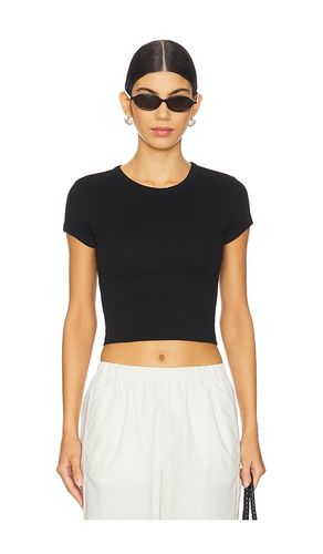 Supima Baby Cropped Tee in . Size L. Also in M, S, XL, XS - Enza Costa - Modalova