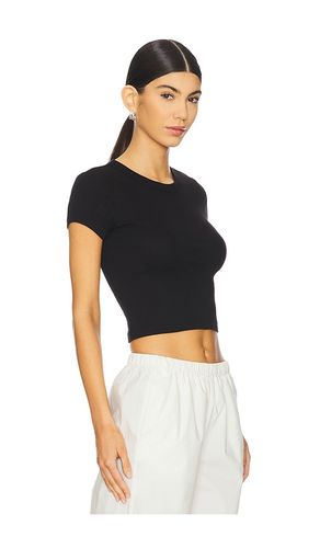 Supima Baby Cropped Tee in . Size L. Also in M, S, XL, XS - Enza Costa - Modalova