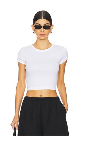 Supima Baby Cropped Tee in . Size L. Also in S, XL, XS - Enza Costa - Modalova