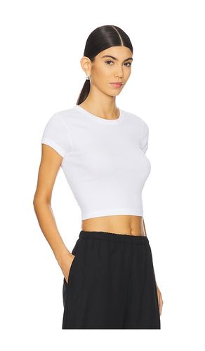 Supima Baby Cropped Tee in . Size L. Also in S, XL, XS - Enza Costa - Modalova