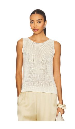 Linen Open Knit Tank Top en . Taille L. Also en XL - Enza Costa - Modalova