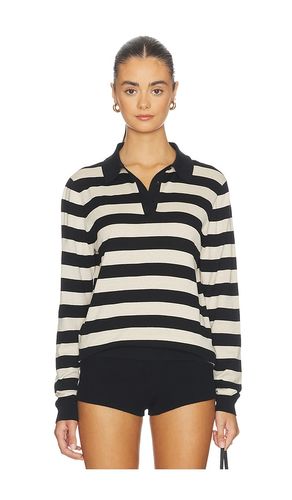 Stripe Silk Knit Polo en . Taille L. Also en M, S - Enza Costa - Modalova