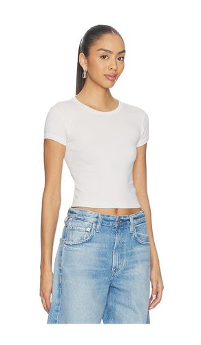 T-SHIRT CROPPED EN MAILLE CÔTELÉE SUPIMA en . Taille M. Also en XS - Enza Costa - Modalova