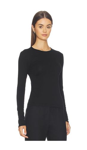 T-SHIRT MANCHES LONGUES COL ROND EN COTON SUPIMA FIN en . Taille M. Also en XS - Enza Costa - Modalova