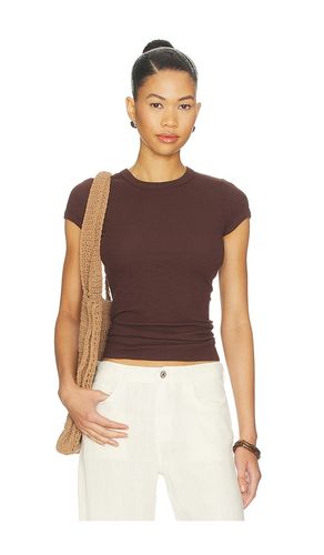 T-SHIRT À MANCHES COURTES CÔTELÉES TEXTURÉES en . Taille M. Also en S, XS - Enza Costa - Modalova