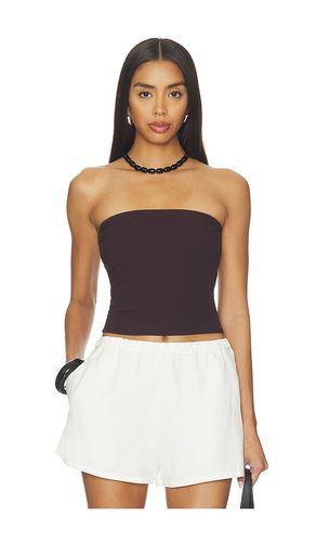 Cotton Rib Bandeau Top in . Size L. Also in M, S, XL, XS - Enza Costa - Modalova