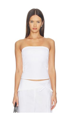 Cotton Rib Bandeau Top in . Size L. Also in M, S - Enza Costa - Modalova