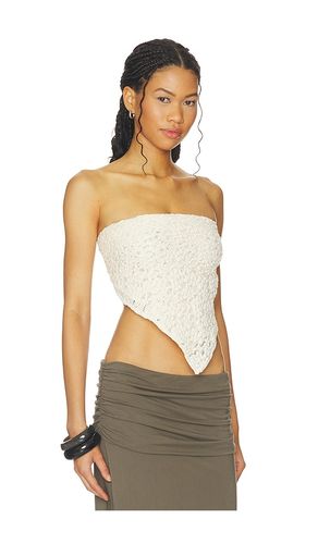 Puckered Lace Scarf Top in - Enza Costa - Modalova