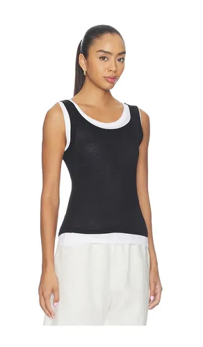 DÉBARDEURS MULTI-ÉPAISSEUR TISSUE JERSEY LAYERED TANKS en & . Taille M. Also en S, XL - Enza Costa - Modalova