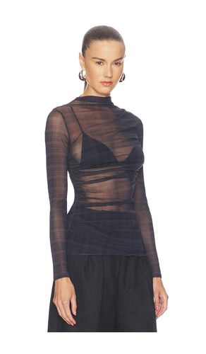 Mesh Longsleeve Twist Top en . Taille L. Also en M, S, XL, XS - Enza Costa - Modalova