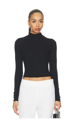 Fluid Silk Rib Mockneck Tee en . Taille L. Also en M, S, XS - Enza Costa - Modalova