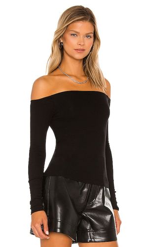 Silk Rib Off the Shoulder Long Sleeve Top in . Size L. Also in M, S, XL, XS - Enza Costa - Modalova