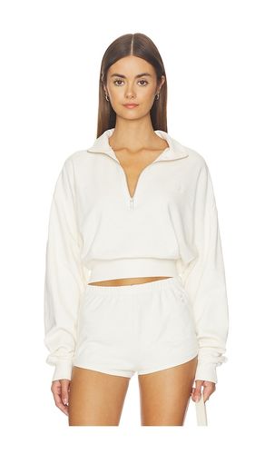 SWEAT-SHIRT CROPPED AVEC DEMI-GLISSIÈRE en . Taille S. Also en M, XL - Eterne - Modalova